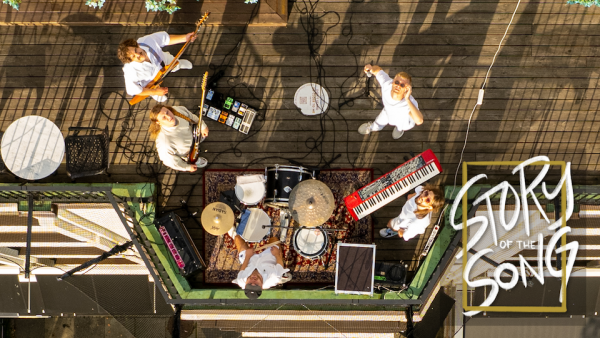 Rooftop jam in the sun
